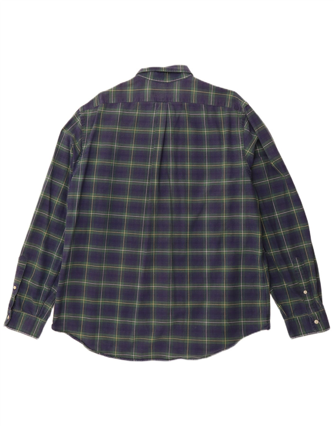 RALPH LAUREN Flannelskjorte til mænd XL Marineblå ternet bomuld