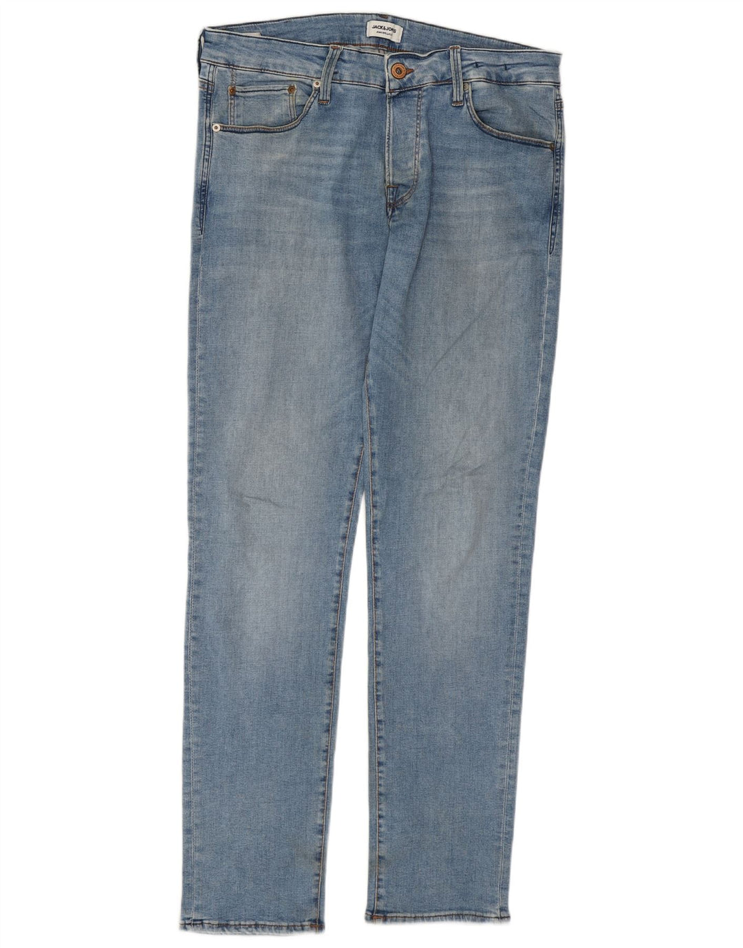 Jack & Jones Herre GLENN Slim Jeans W34 L34 Blå Bomuld