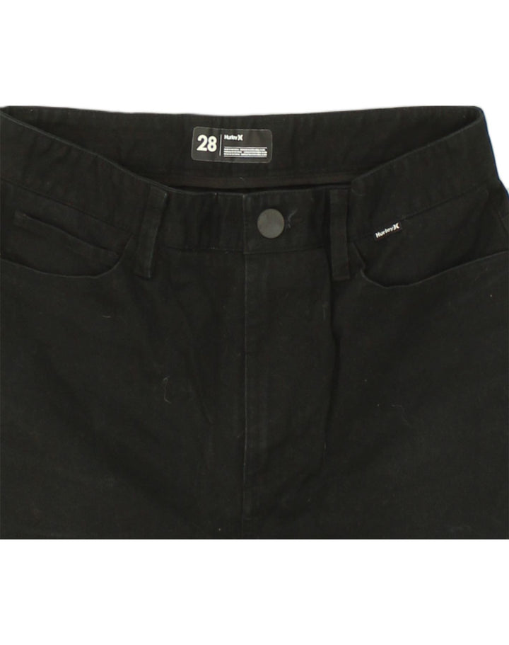 HURLEY Womens Chino Shorts W28 Medium Black Cotton | Vintage Hurley | Thrift | Second-Hand Hurley | Used Clothing | Messina Hembry 