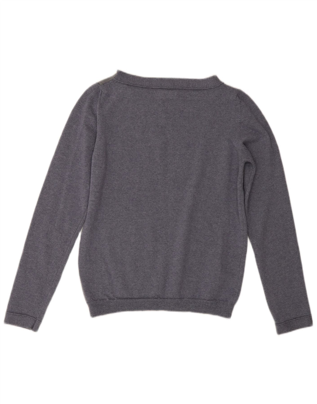 Toast Dame Boat Neck Jumper Sweater UK 10 Small Blue Wool