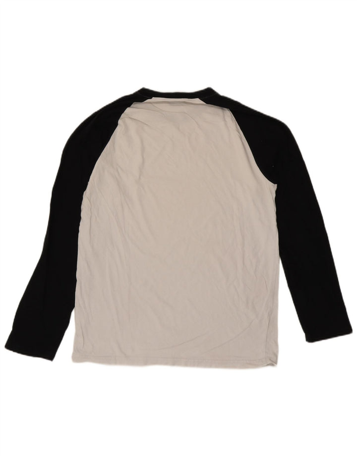 Dickies Herre Top Langærmet Stor Hvid Colourblock Bomuld
