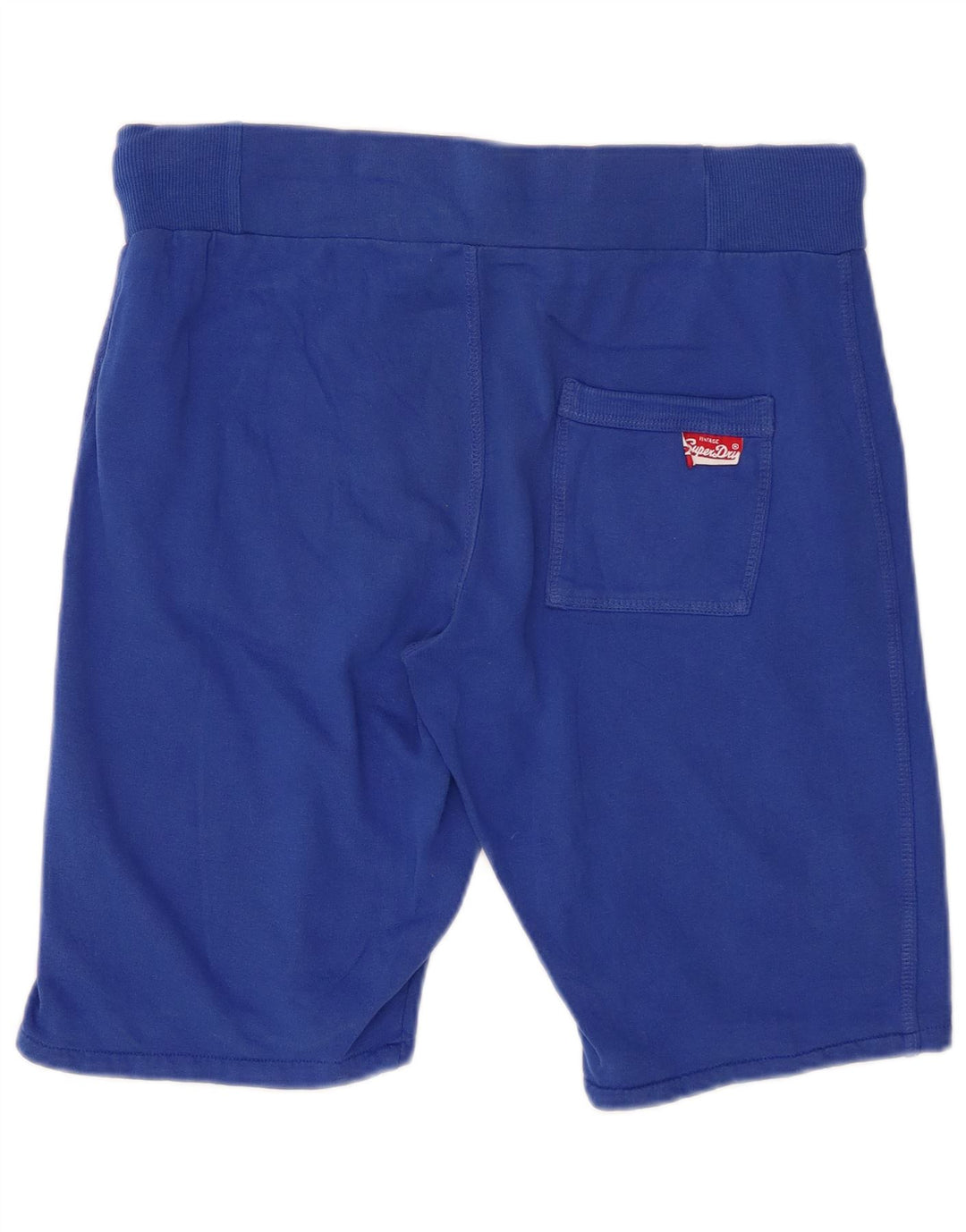 Superdry Herre Track & Field Graphic Sportsshorts Små blå bomuld