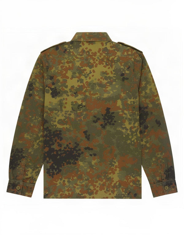 Vintage Herre Military Jacket UK 36 Small Khaki Camouflage Cotton