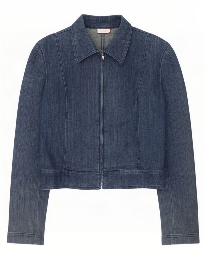 Max & Co. Dame denimjakke UK 10 Lille blå bomuld