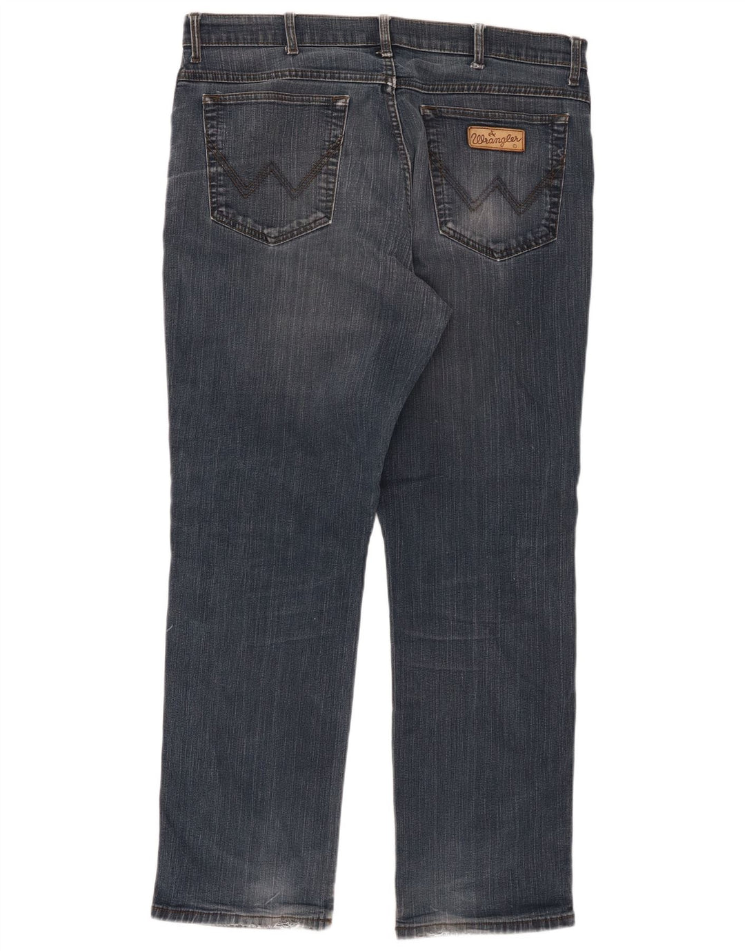 Wrangler Straight Jeans til mænd W38 L32 Marineblå bomuld