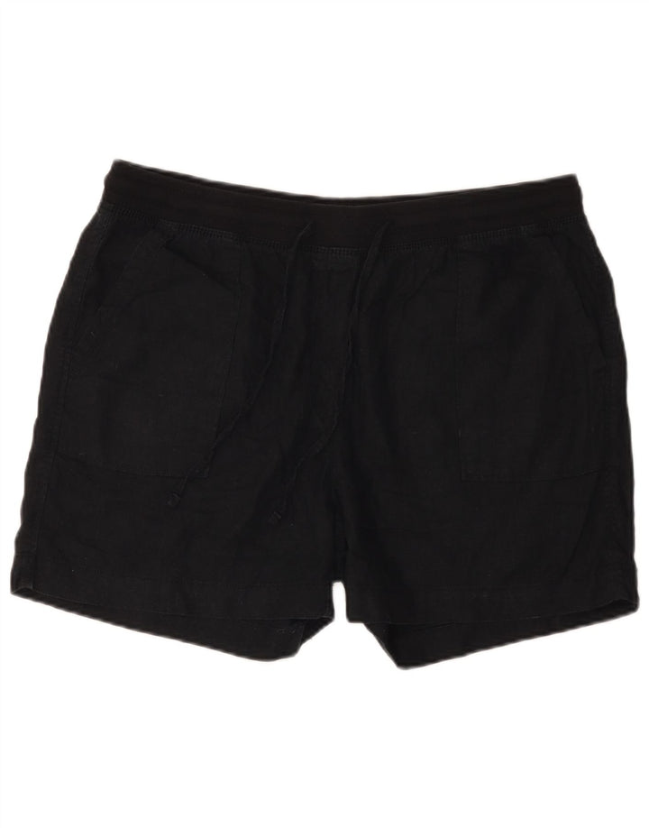Marks & Spencer Chino Shorts til kvinder UK 16 Large W36 Black Linen