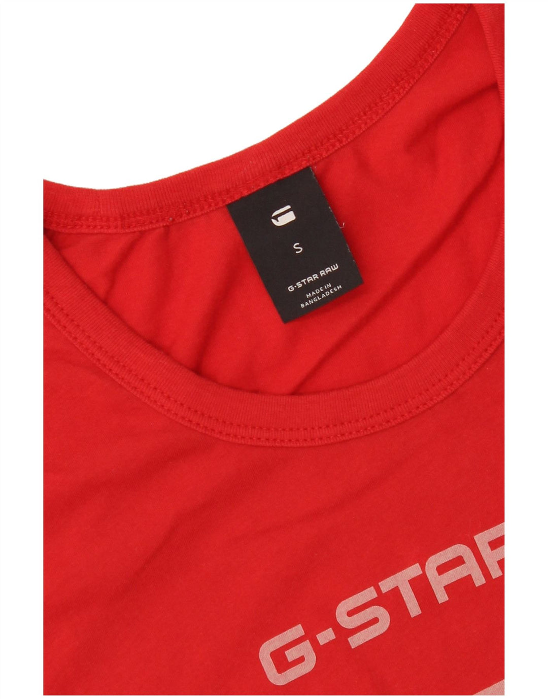 G-Star Dame Grafisk T-Shirt Top UK 10 Lille Rød