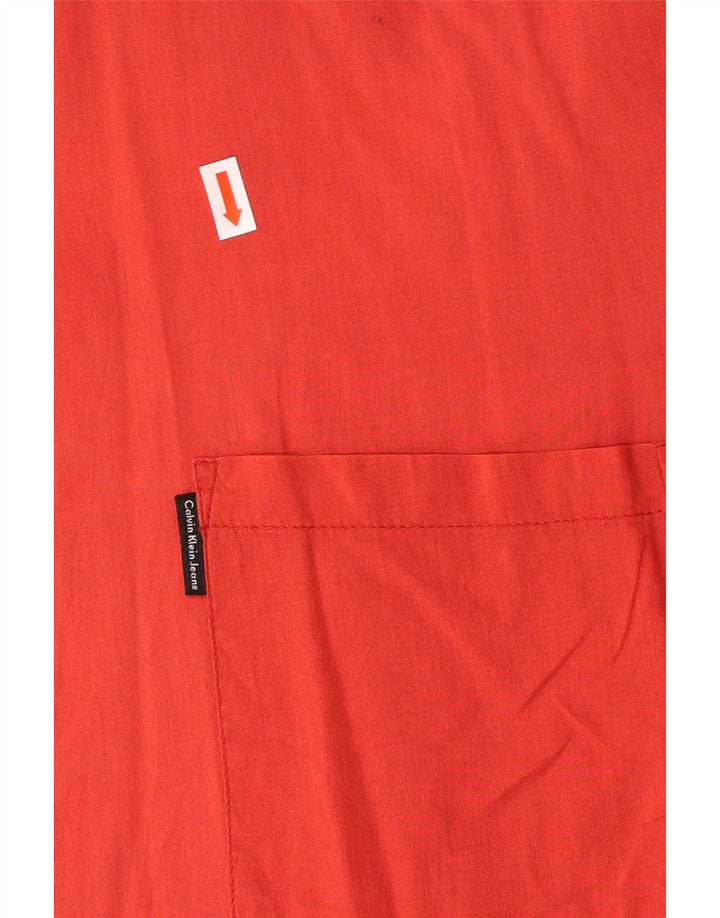 Calvin Klein Jeans Herreskjorte 2XL Rød Bomuld