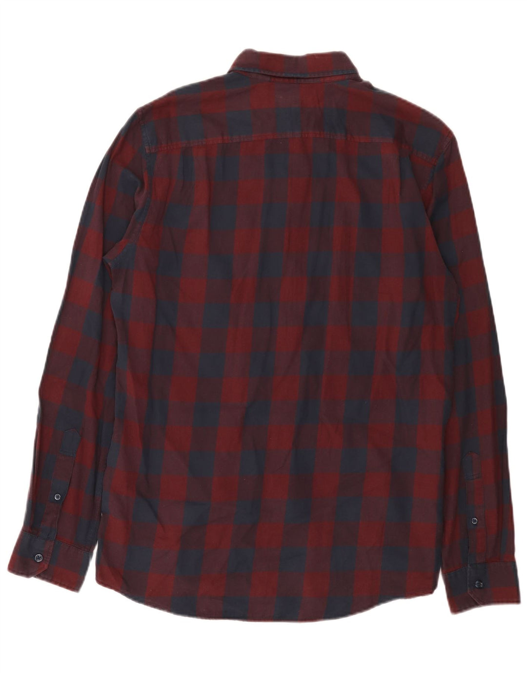 Jack Wills Herre Classic Fit skjorte Medium Burgundy Gingham Cotton