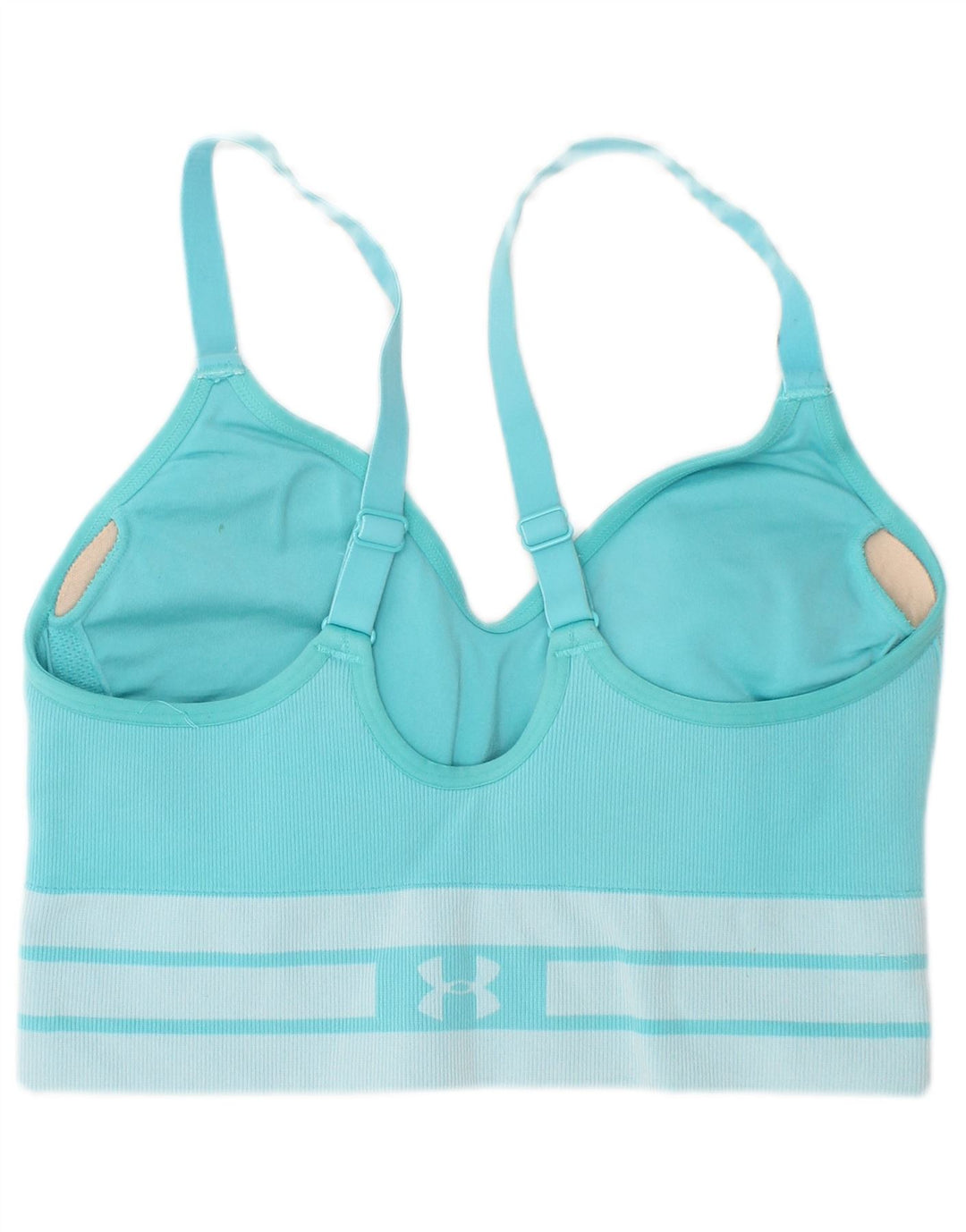 Under Armour Kvinders Polstret Sports Bh Top Mellemblå Sports