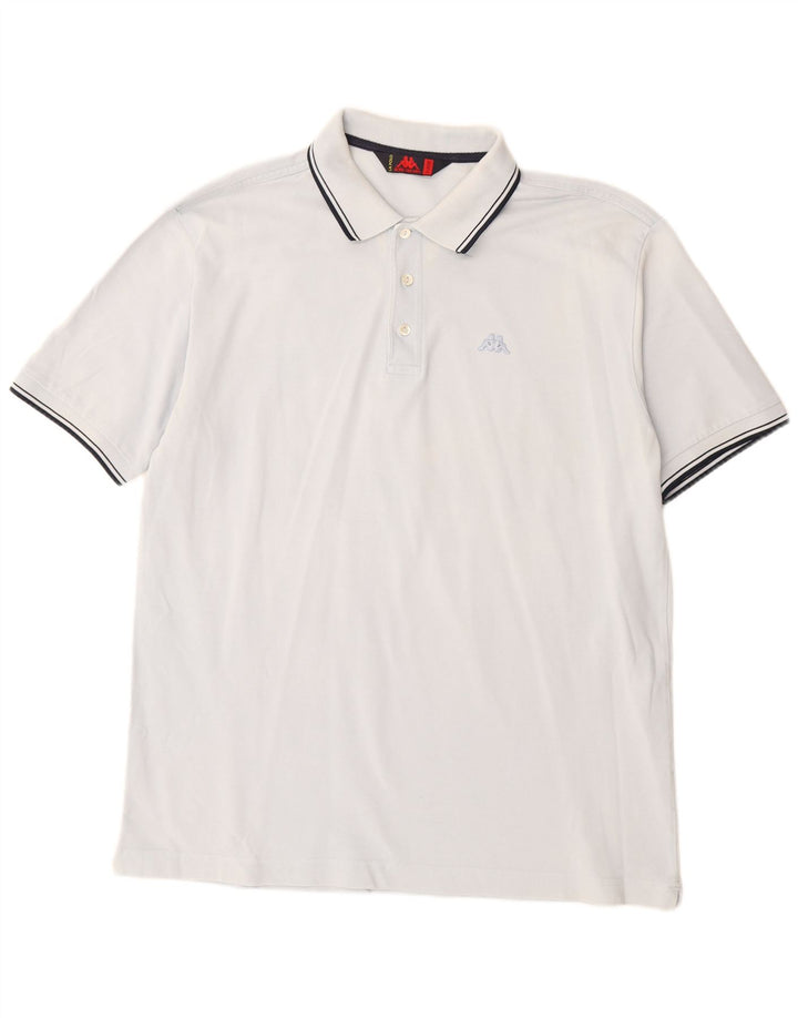 Kappa herre poloshirt XL blå bomuld