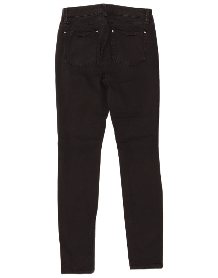 WAREHOUSE Dame Skinny Jeans UK 10 Small W28 L30 Black Bomuld