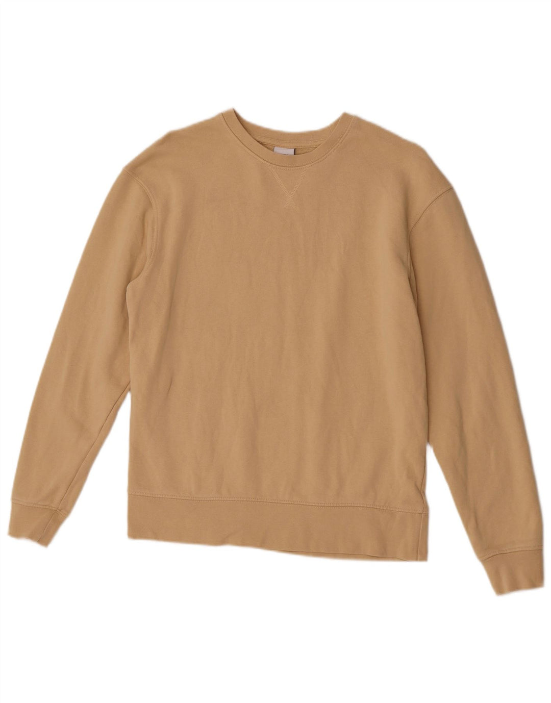 Zara Herre Sweatshirt Jumper Lille Beige Bomuld