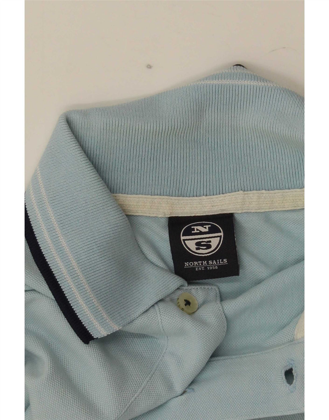 North Sails Herre Polo Shirt Lille Blå Bomuld