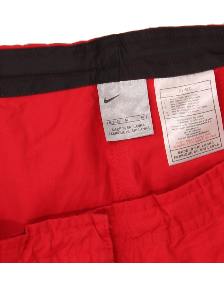 NIKE Womens Bermuda Shorts US 8/10 Medium Red Cotton Vintage Nike and Second-Hand Nike from Messina Hembry 