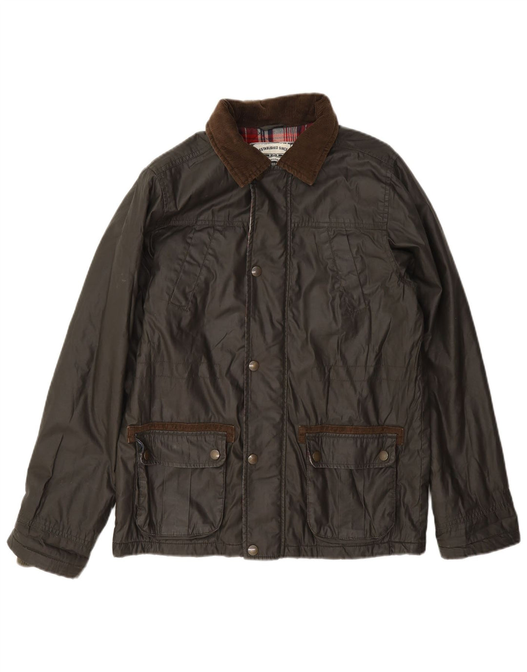 Marks & Spencer Boys vokset bomuldsjakke 13-14 år Khaki