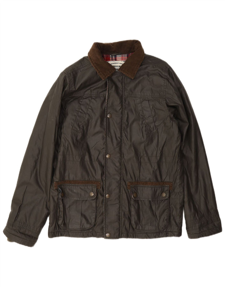 Marks & Spencer Boys vokset bomuldsjakke 13-14 år Khaki