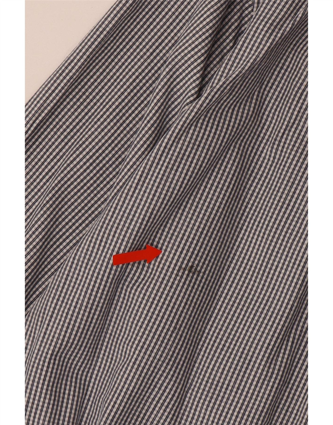 IZOD Herreskjorte Stor Grå Gingham Bomuld