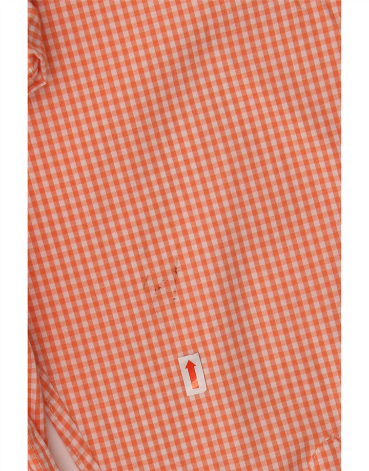 Izod Herreskjorte Stor Pink Gingham Bomuld