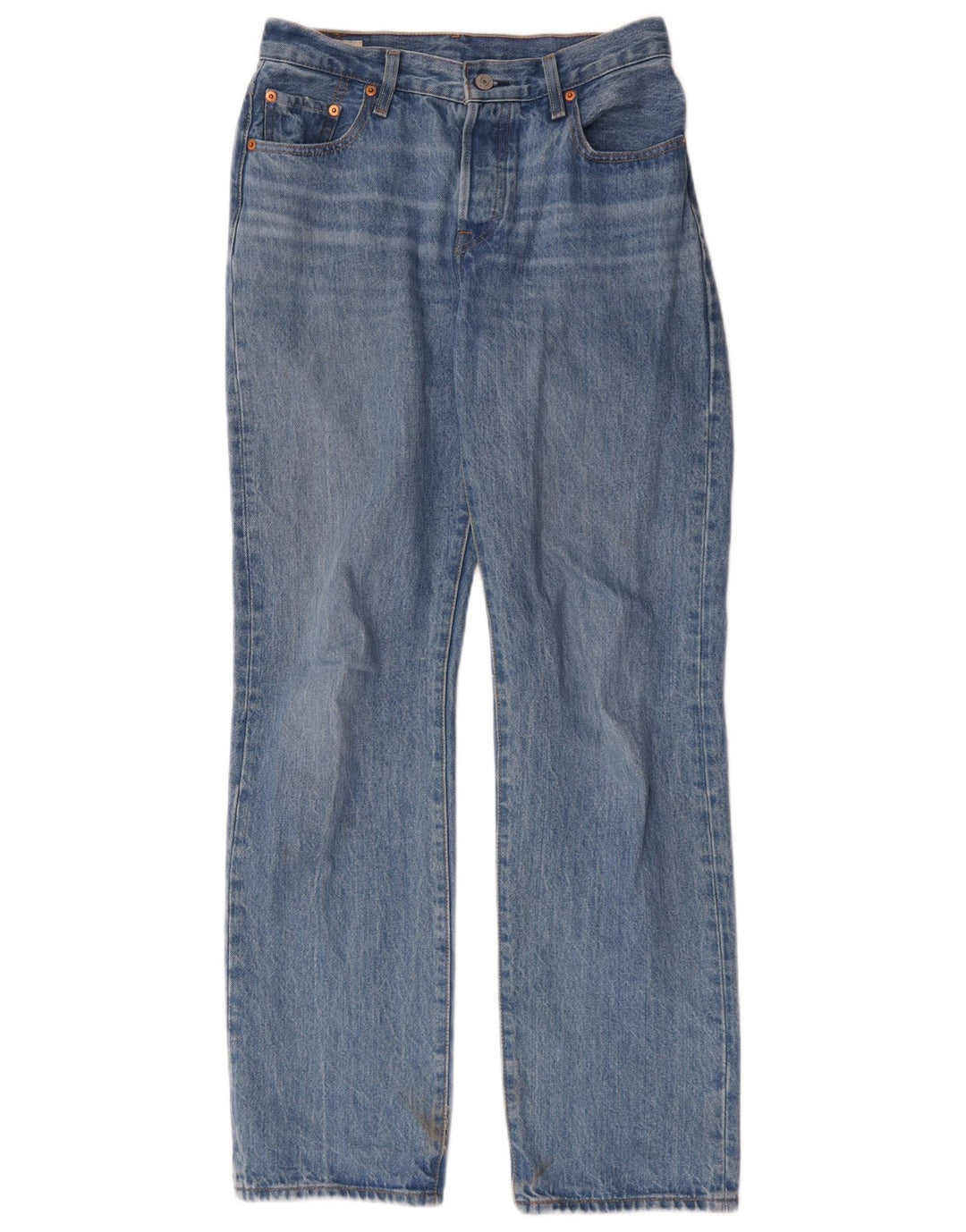 Levi's Dame 501 Straight Jeans W25 L32 Blå Bomuld