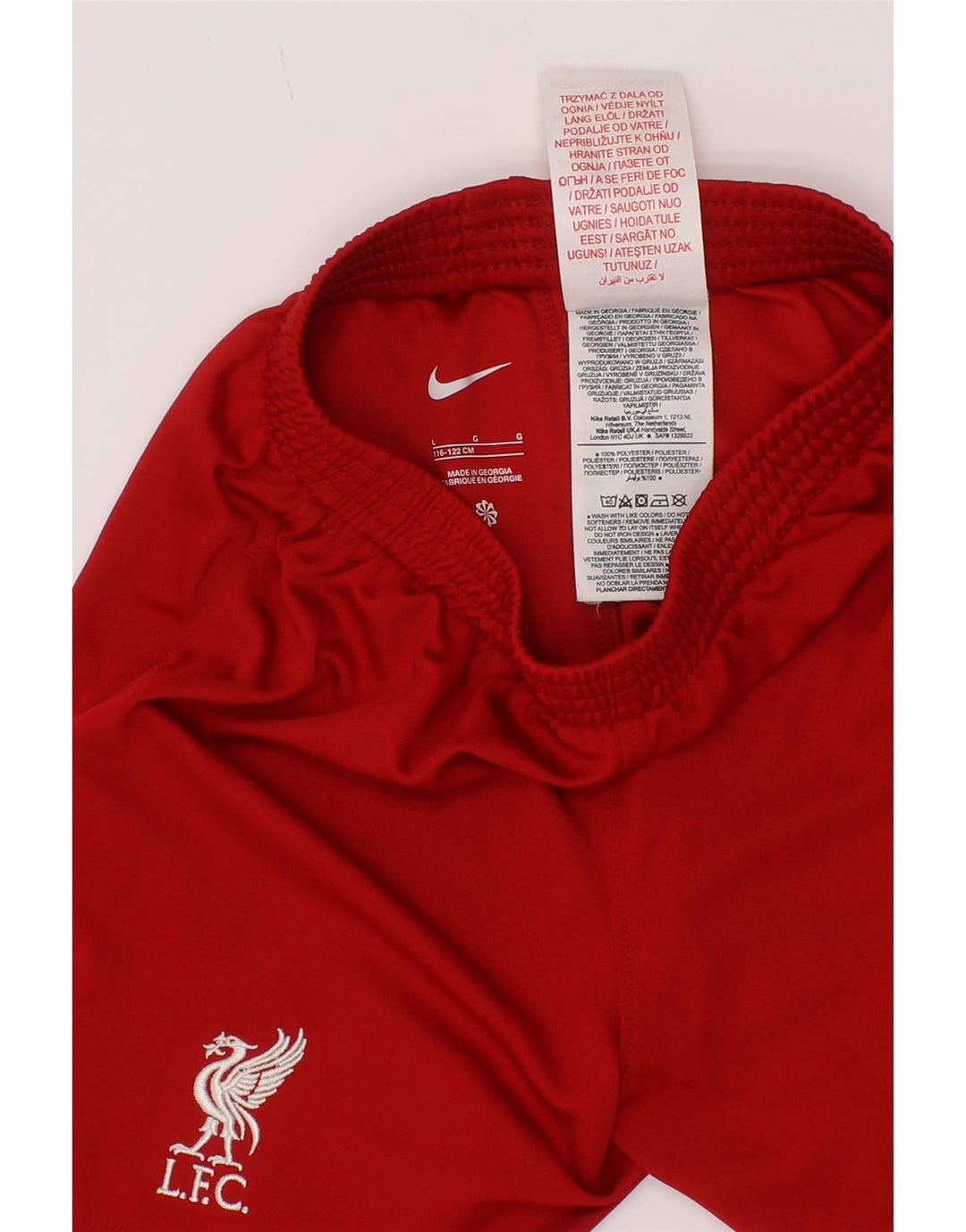 Nike Boys Liverpool Sports Shorts 6-7 år Large Rød Polyester