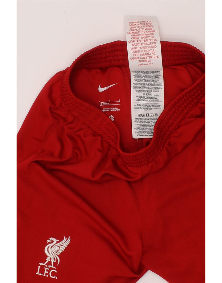Nike Boys Liverpool Sports Shorts 6-7 år Large Rød Polyester