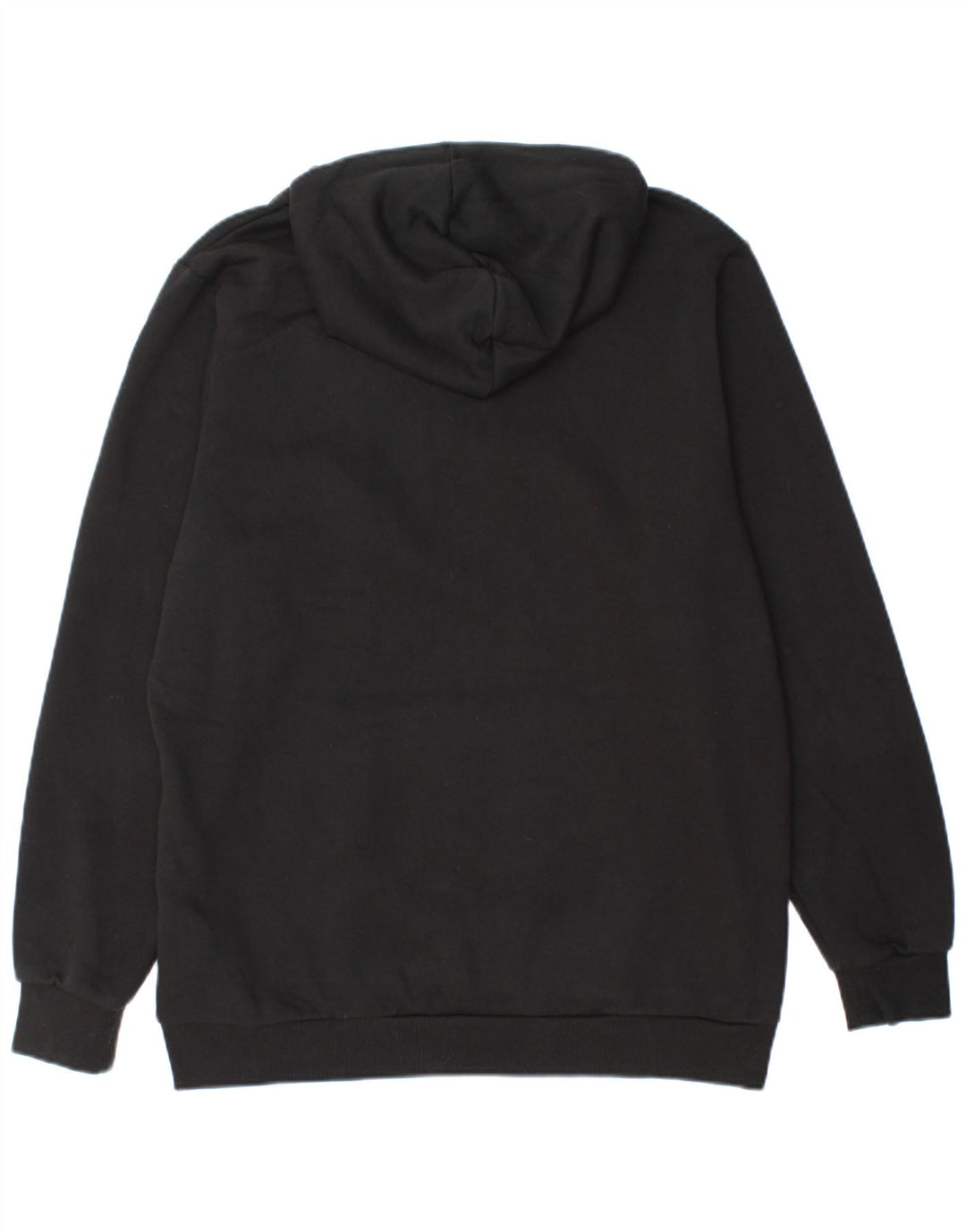 PUMA Mens Graphic Hoodie Jumper Large Black Cotton