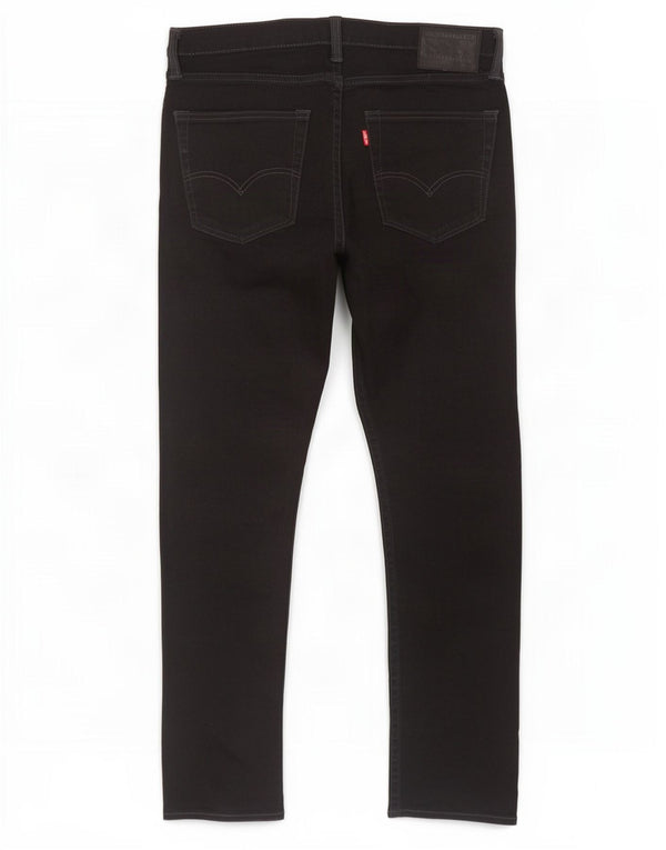 Levi's Herre 522 Slim Tapered Jeans W32 L30 Sort Bomuld