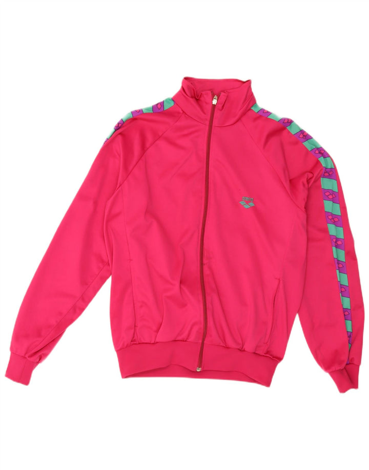 Arena Dame Grafisk træningsdragt Topjakke UK 16 Large Pink