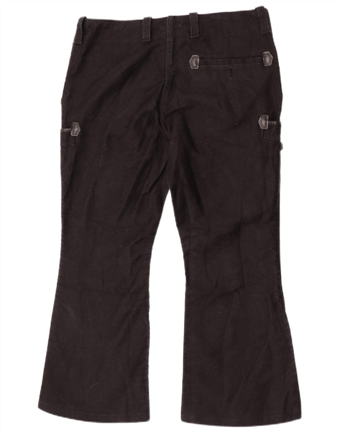 FHB Dame Bootcut Cargo Bukser W38 L30 Sort Bomuld