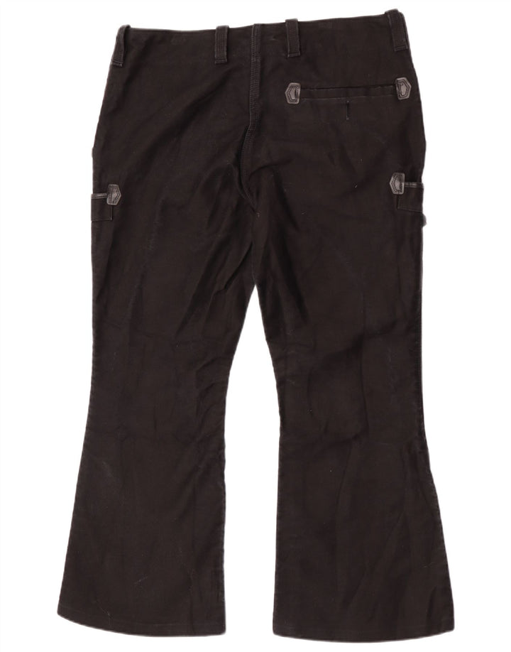 FHB Dame Bootcut Cargo Bukser W38 L30 Sort Bomuld