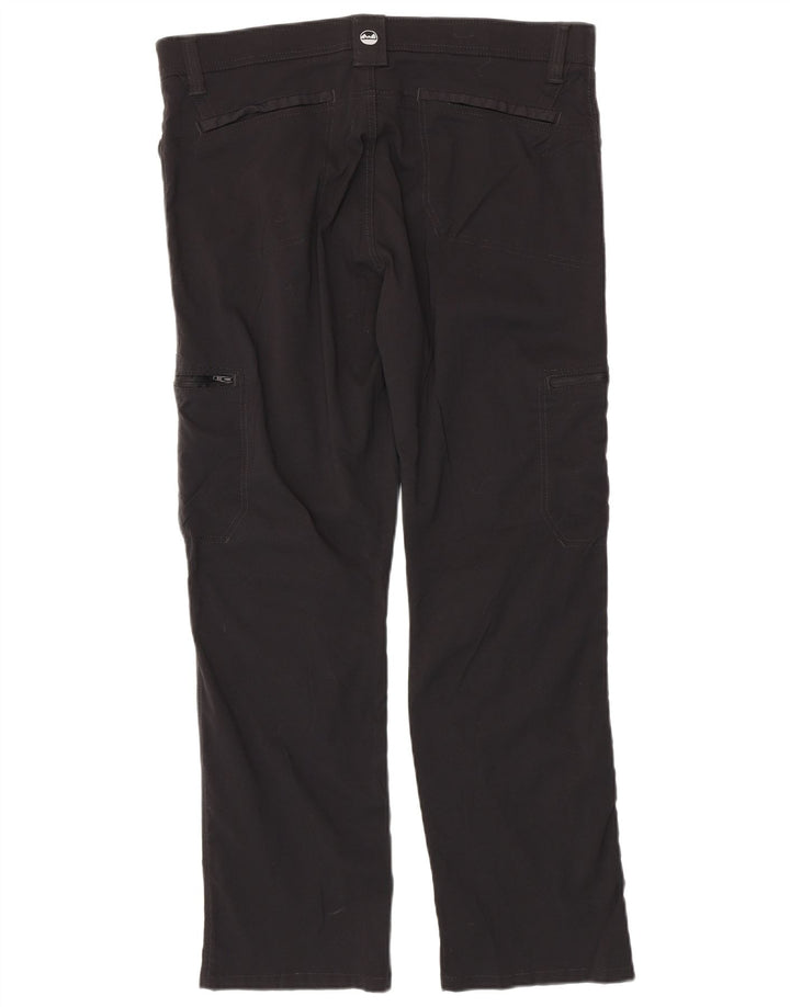 WRANGLER Straight Cargo bukser til mænd W38 L30 Sort nylon