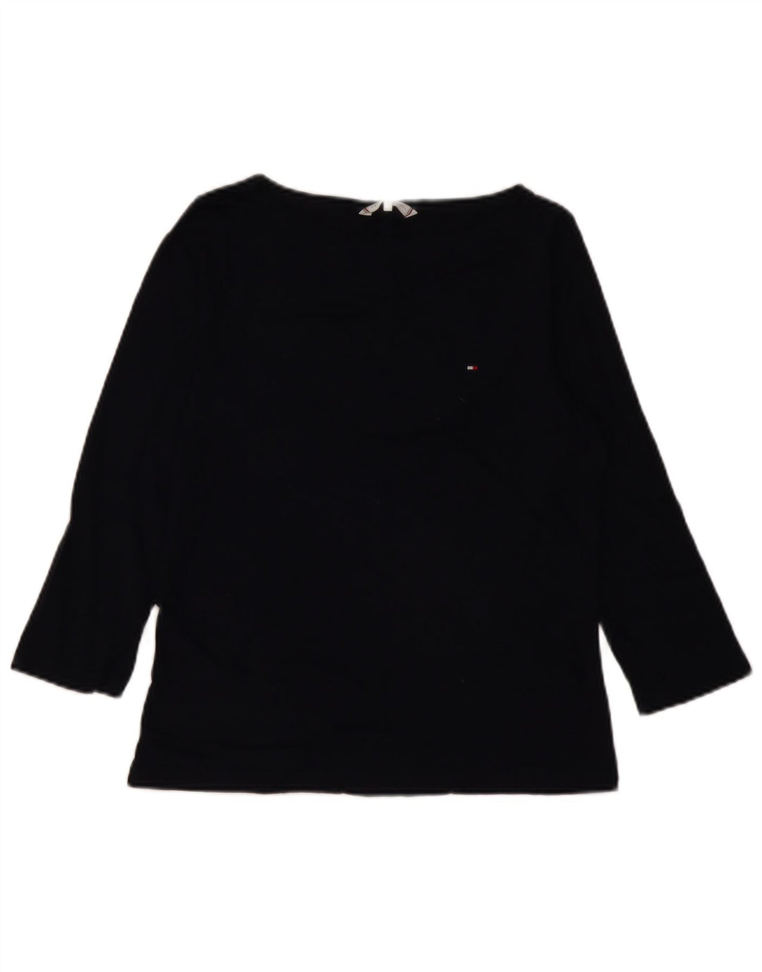 Tommy Hilfiger Dame Top 3/4 ærme UK 10 Small Navy Blue