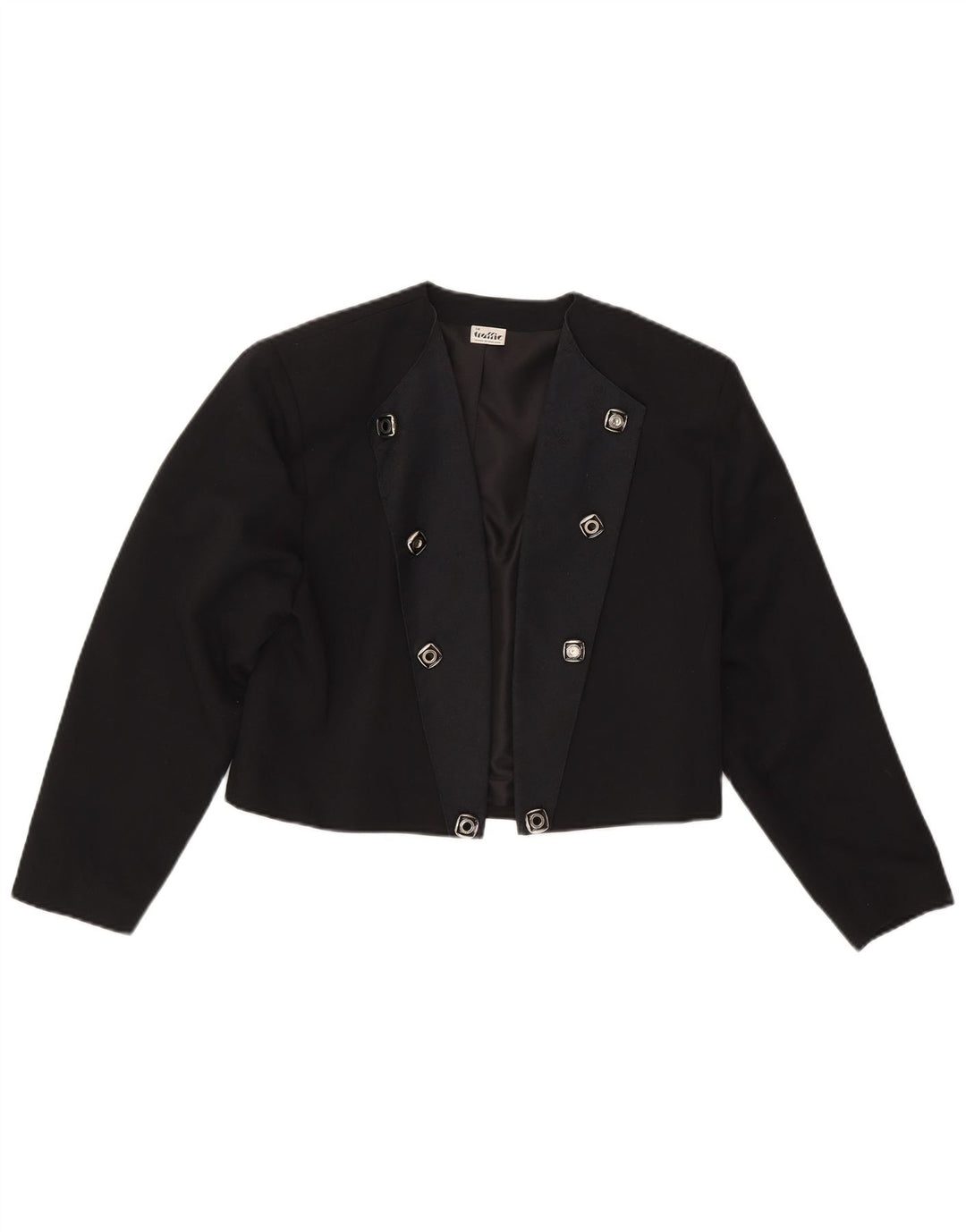 TRAFFIC Womens Bolero Jacket UK 14 Medium Black Polyester