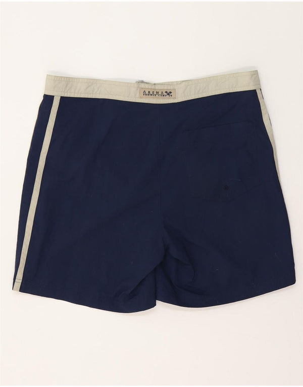 Arena Badeshorts til mænd Large Navy Blue Colourblock Polyester