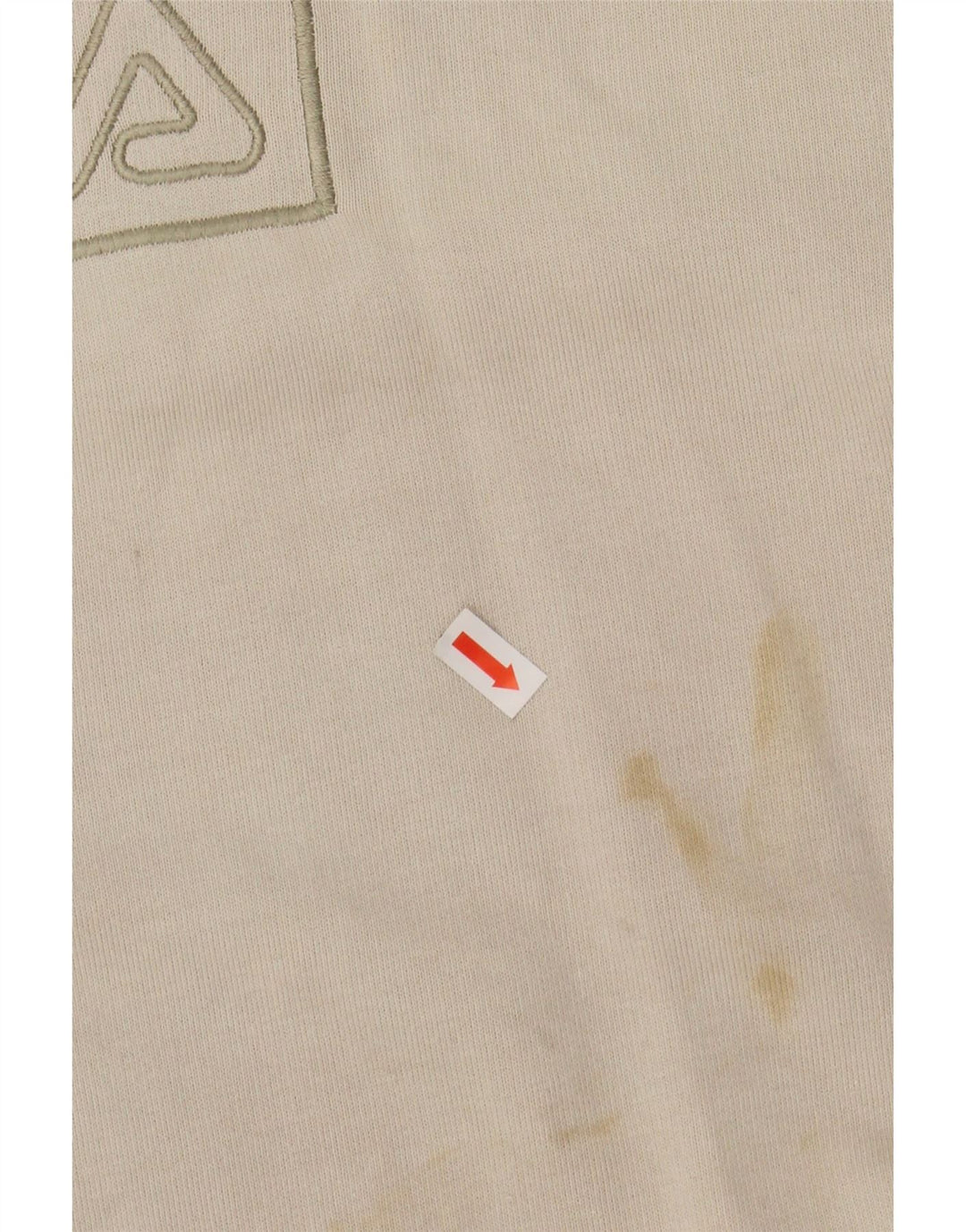 FILA Mens Sweatshirt Jumper Medium Beige Cotton Vintage Fila and Second-Hand Fila from Messina Hembry 