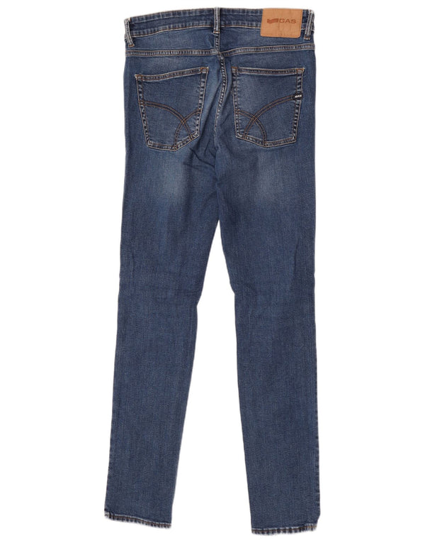 Gas Skinny Jeans til mænd W32 L32 blå bomuld