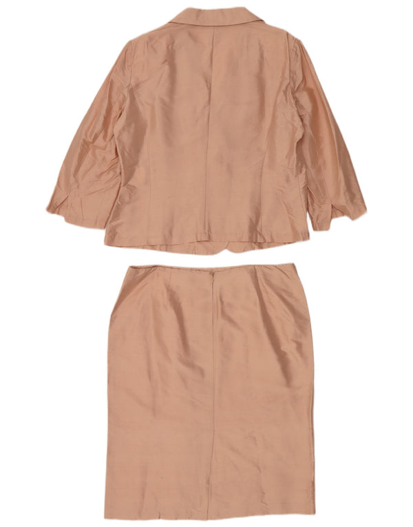Momenti Dame 2 knap 3/4 ærmer nederdel sæt IT 48/50 XL W32 Pink
