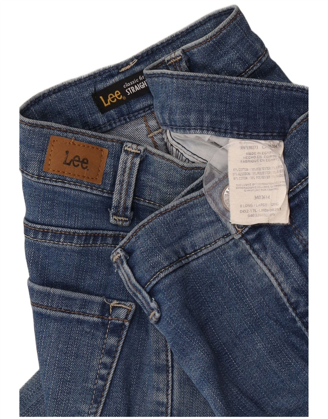 Lee Dame Classic Fit Straight Jeans US 8 Medium W28 L32 Blå Bomuld