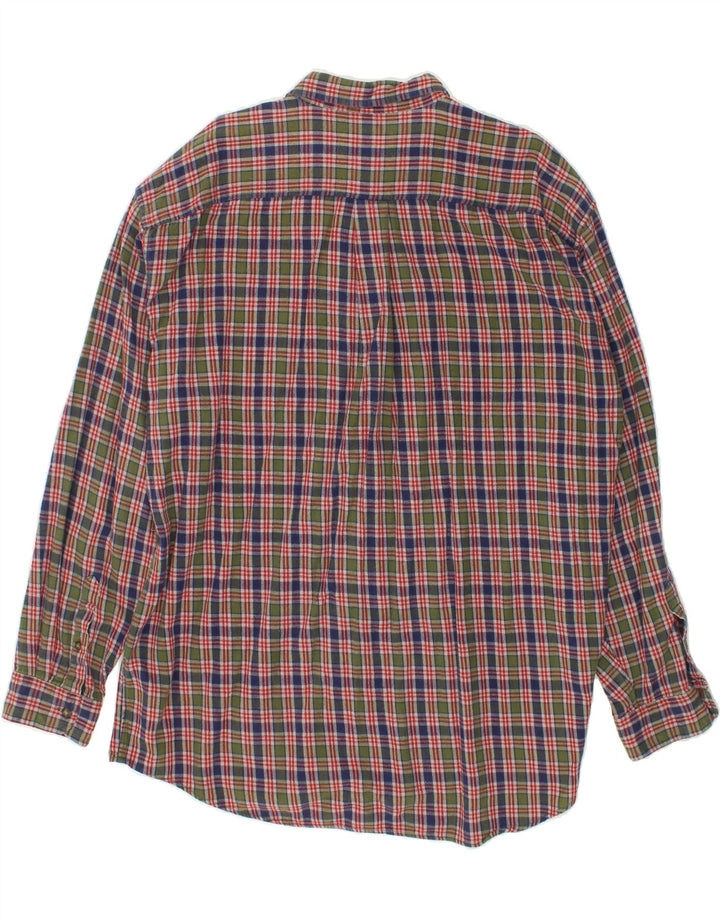 J. CREW Mens Flannel Shirt XL Green Check Cotton Vintage J. Crew and Second-Hand J. Crew from Messina Hembry 