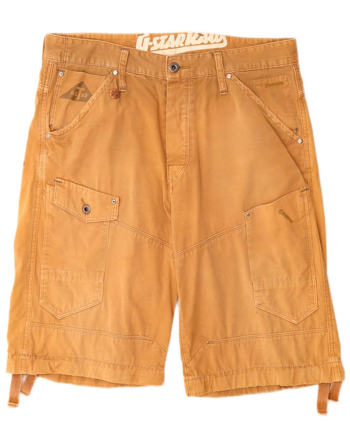 G-Star Herre Grafiske Cargo Shorts W34 Stor Beige Bomuld