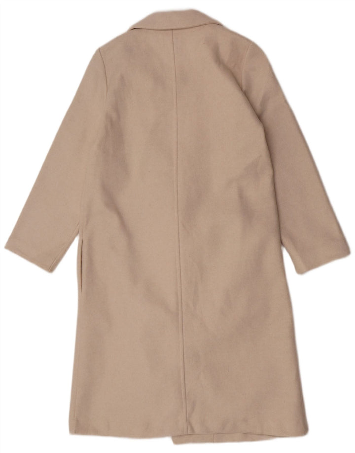 Zara Womens Open Overcoat UK 12 Medium Beige Polyester