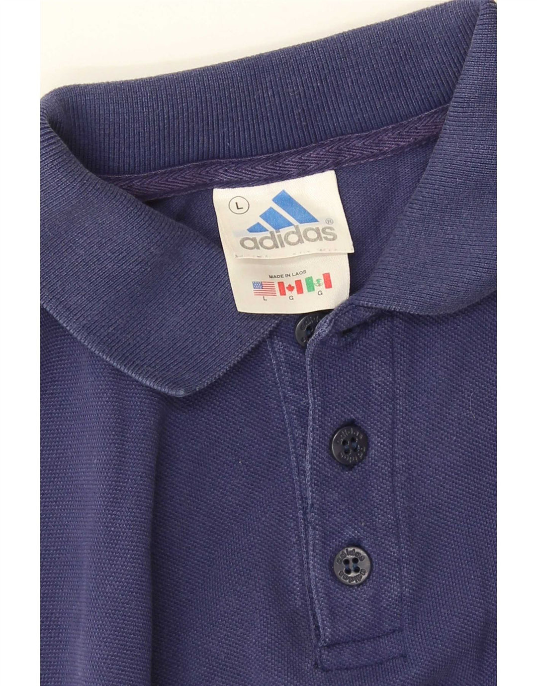 Adidas Boys Polo Shirt 14-15 Years Large Blue