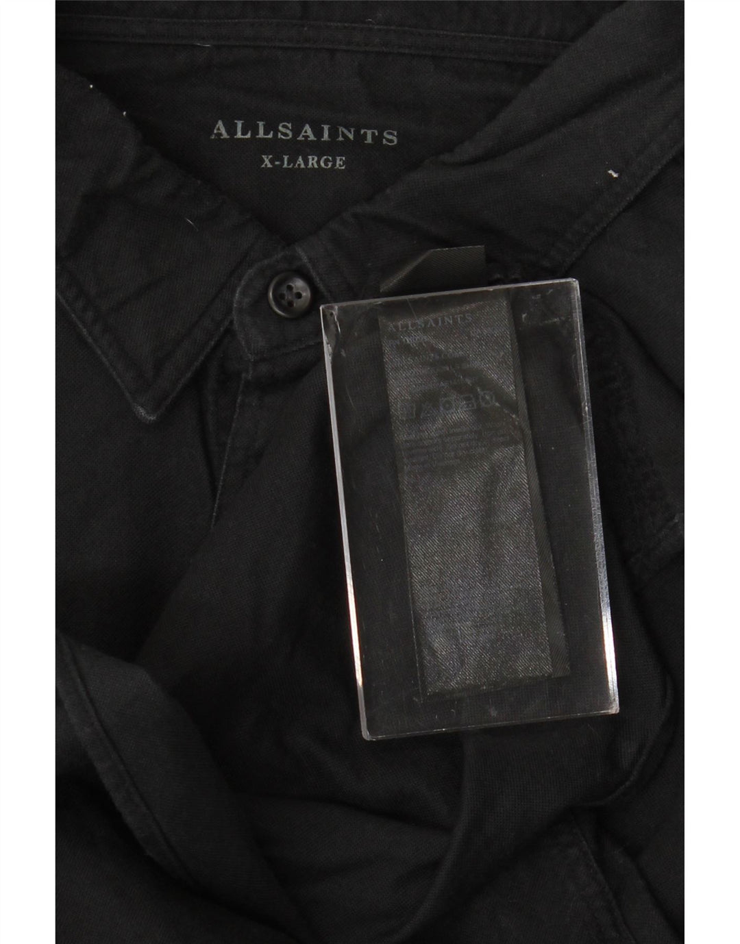 ALL SAINTS Herreskjorte XL Sort Bomuld