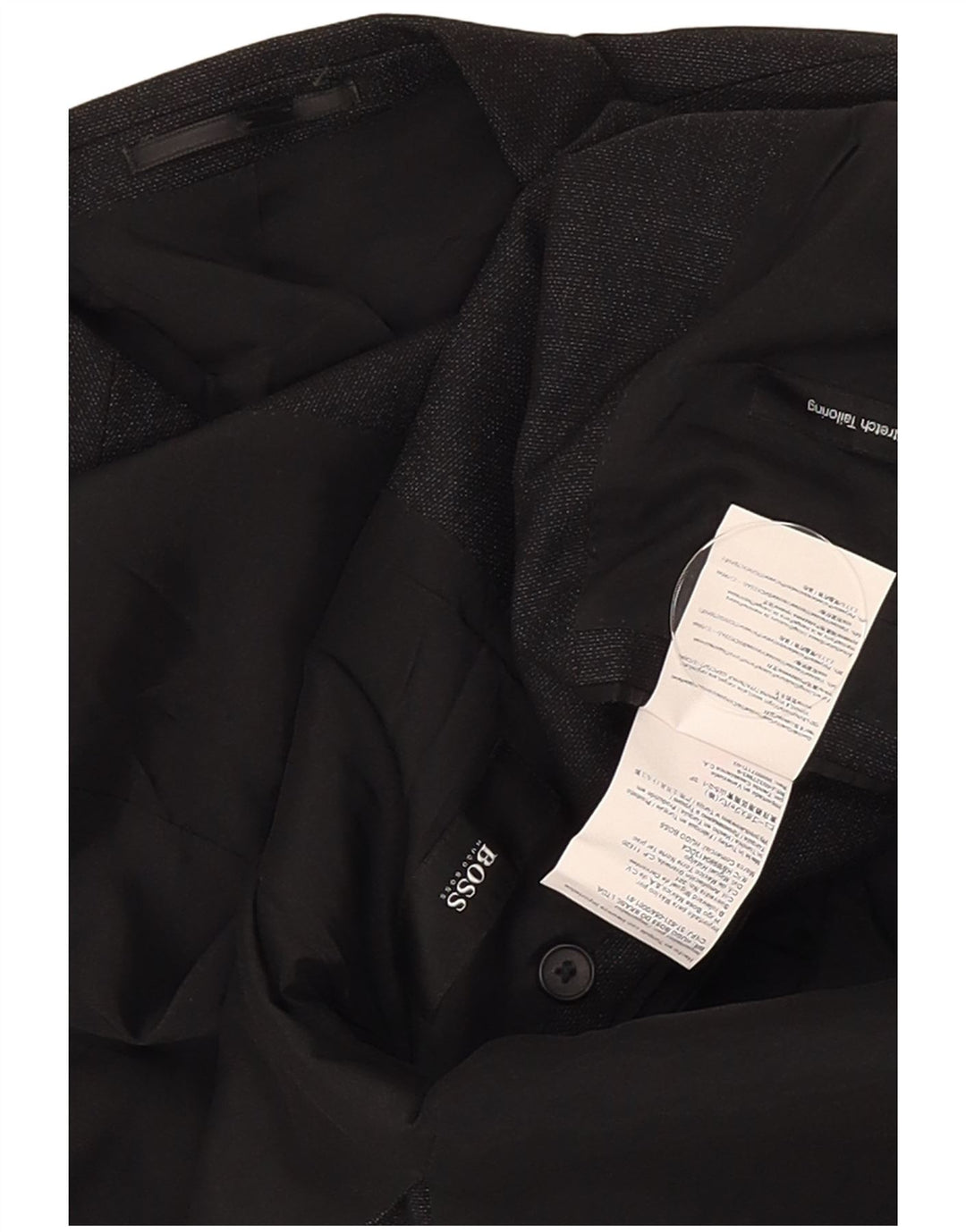 Hugo Boss Herre 2-knaps blazerjakke UK 50 Large Black Virgin Wool