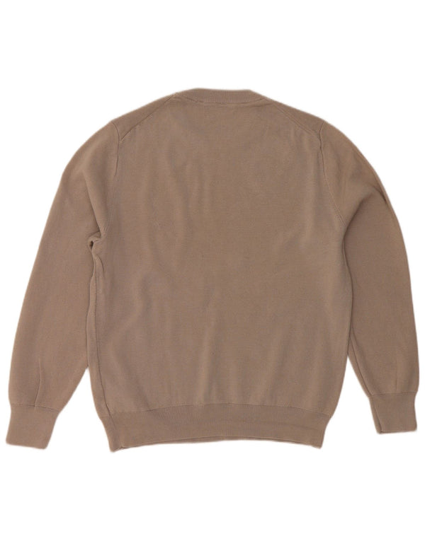 ZARA sweater med rund hals til kvinder UK 14 mellemgrå bomuld