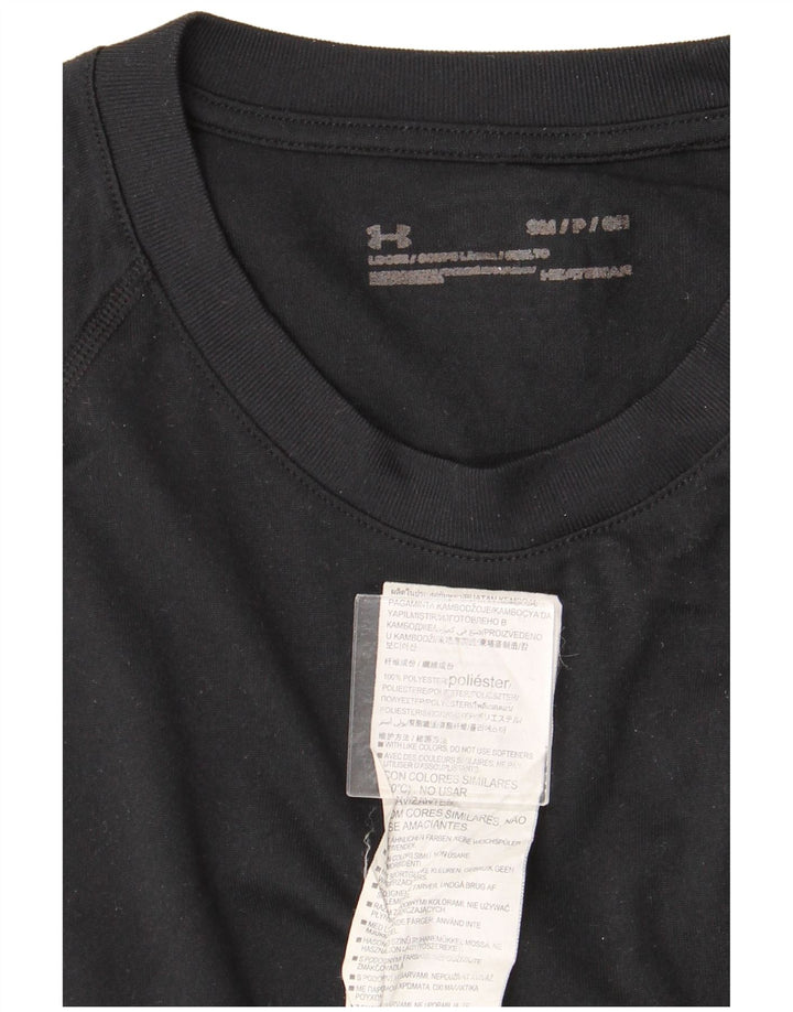 UNDER ARMOUR Herre Heat Gear T-Shirt Top Lille Sort Polyester