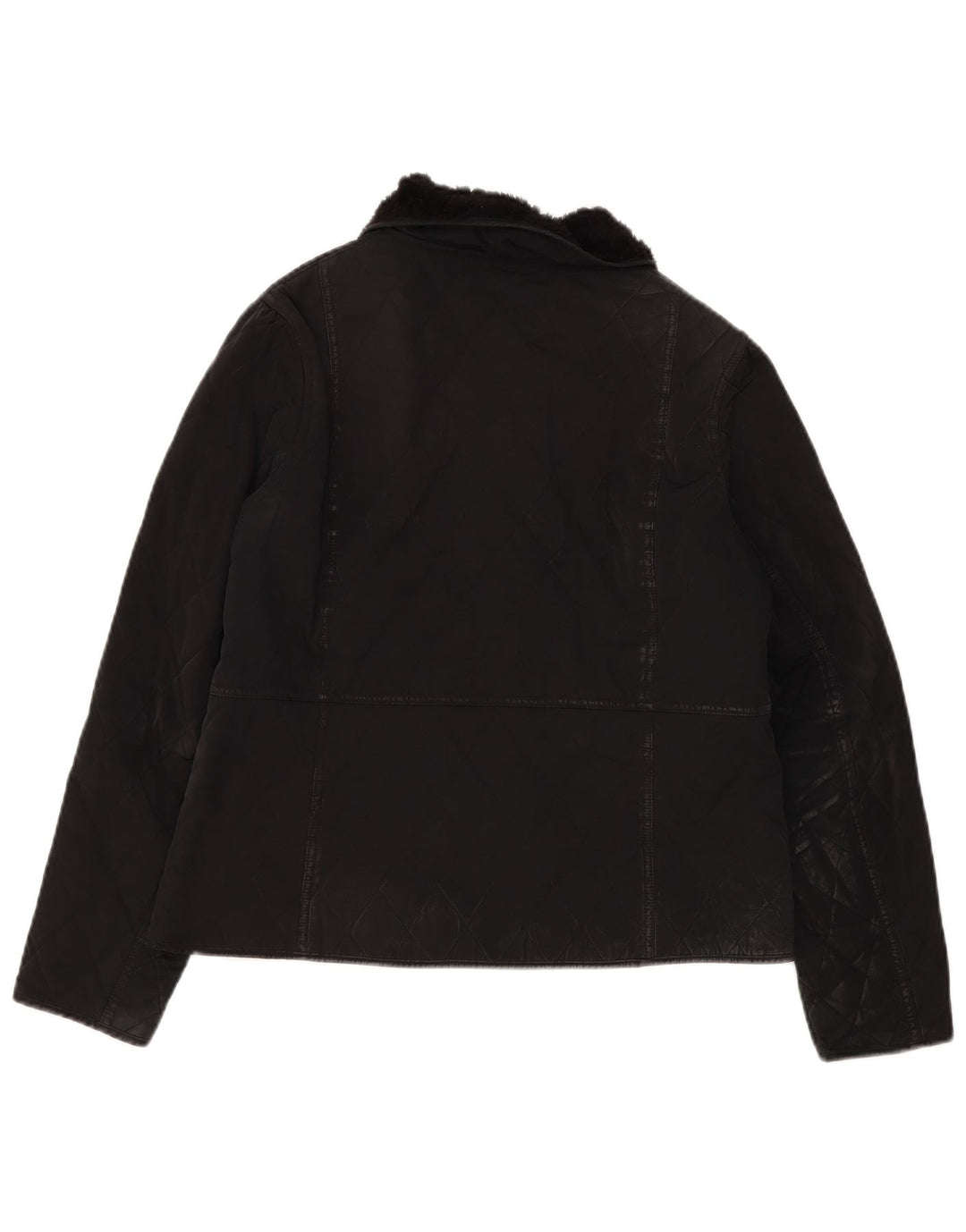 Barbour Quiltet jakke til kvinder UK 16 Stor sort polyamid