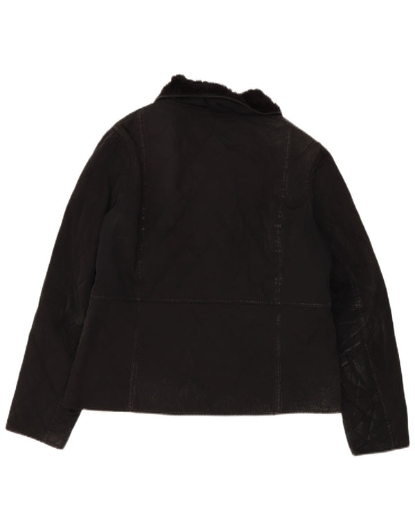Barbour Womens Quilted Jacket UK 16 Large Black Polyamide