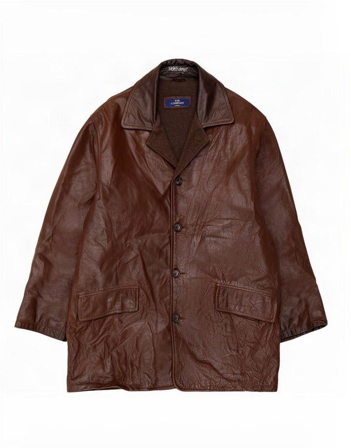 E.B. Company Herre læderfrakke UK 38 Medium Brown